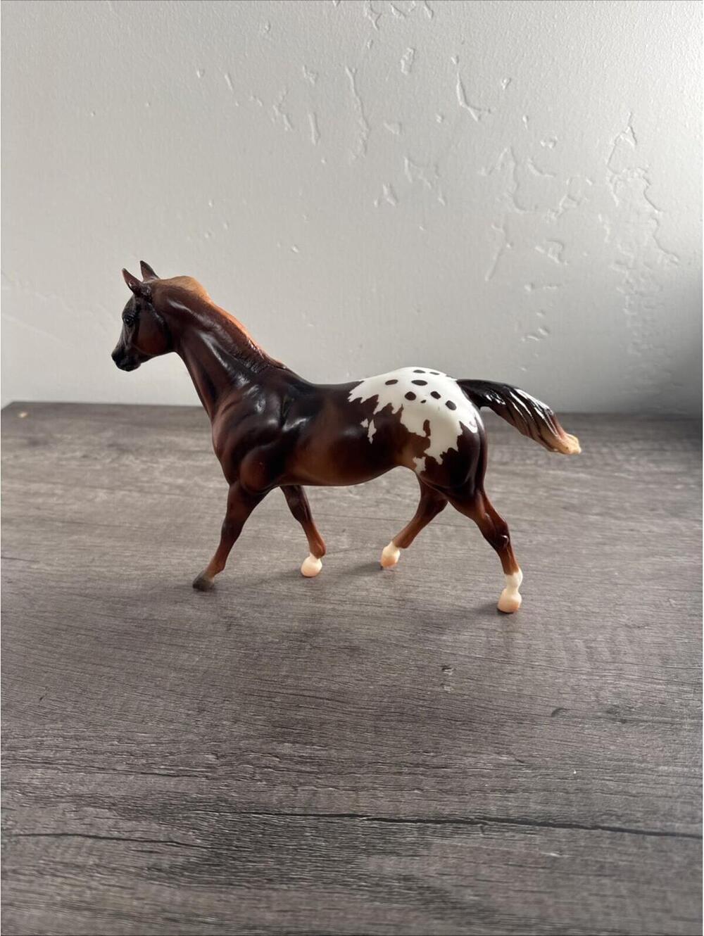 Breyer Classic Ruffian Mold Chestnut Appaloosa Horse Figure EUC